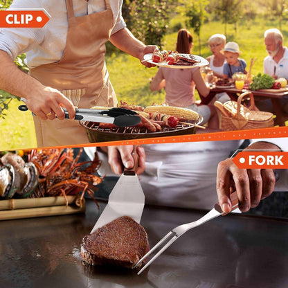 DragonGrill Grillspachtel Set 6tlg Grillzubehör Tragetasche