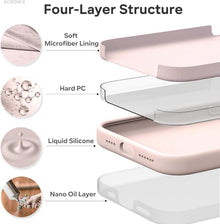 iPhone 15 Pro Max Hülle Rosa - Stoßfeste Handyhülle mit Mikrofaser Futter