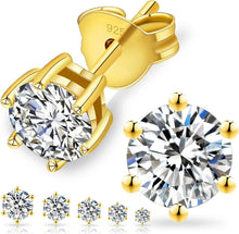 Moissanite Ohrstecker 925 Silber 1,0 ct Diamant VVS1 VVS1 5,0 mm