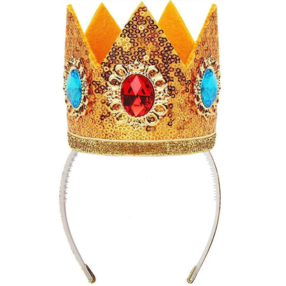 Prinzessin Pfirsich Perücke mit Krone – Blond für Cosplay & Halloween