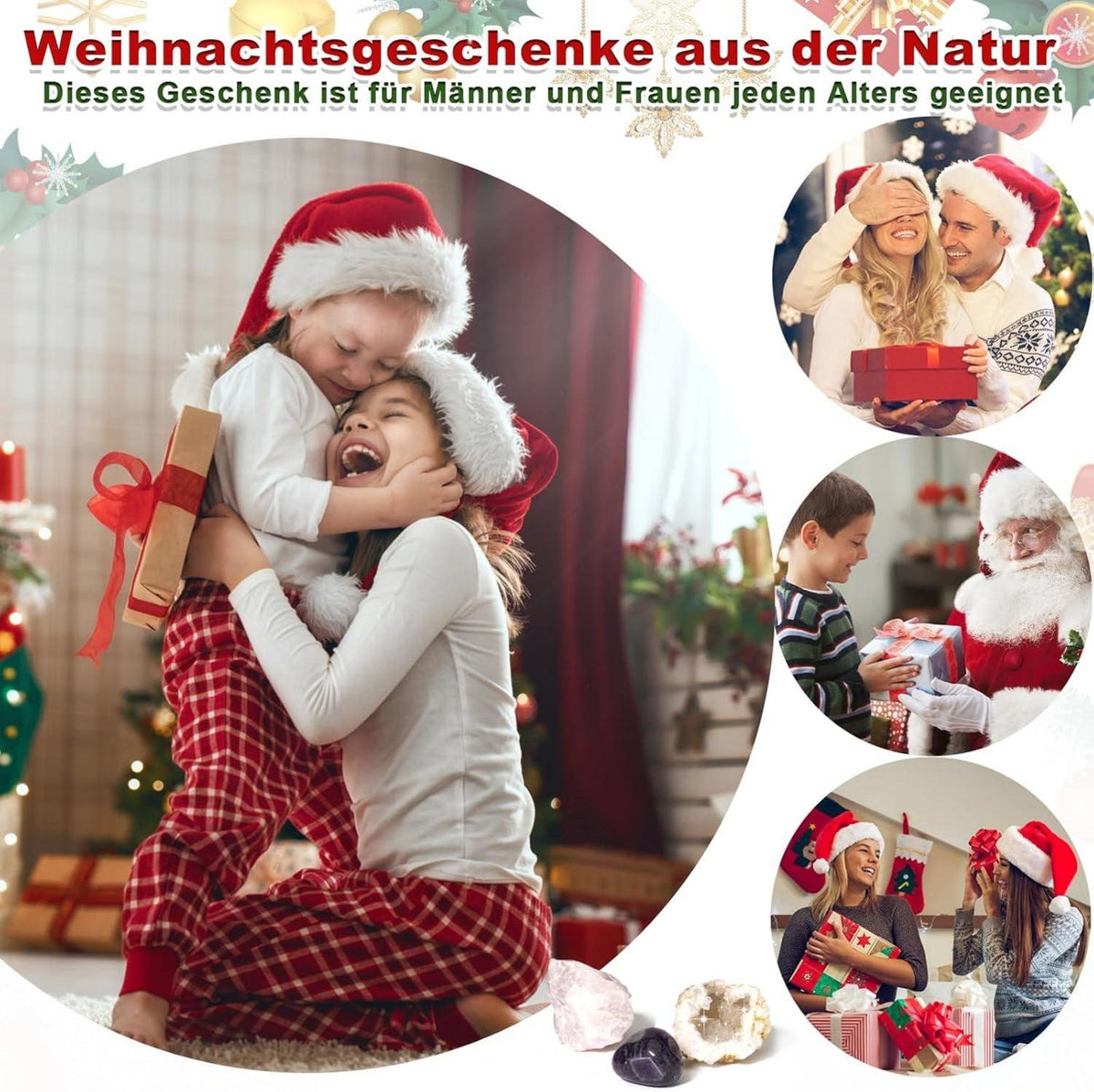 Adventskalender 2024 Kinder Geologie Kristalle Edelsteine Überraschungen