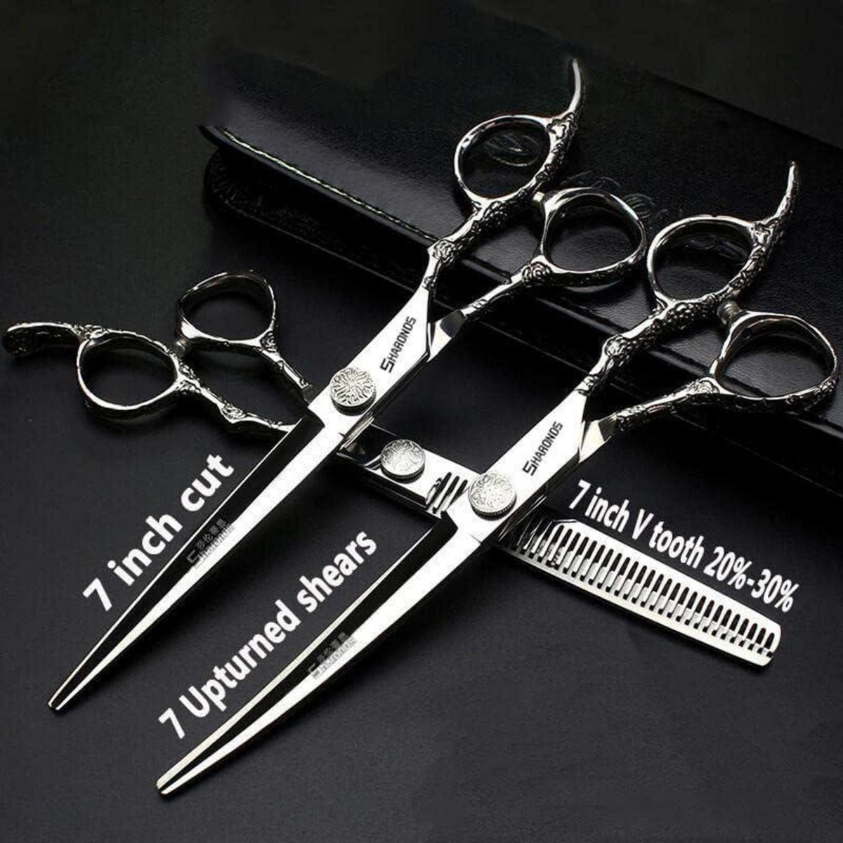 Personalisierte Friseurschere Set 6/7 Zoll – 440C Stahl