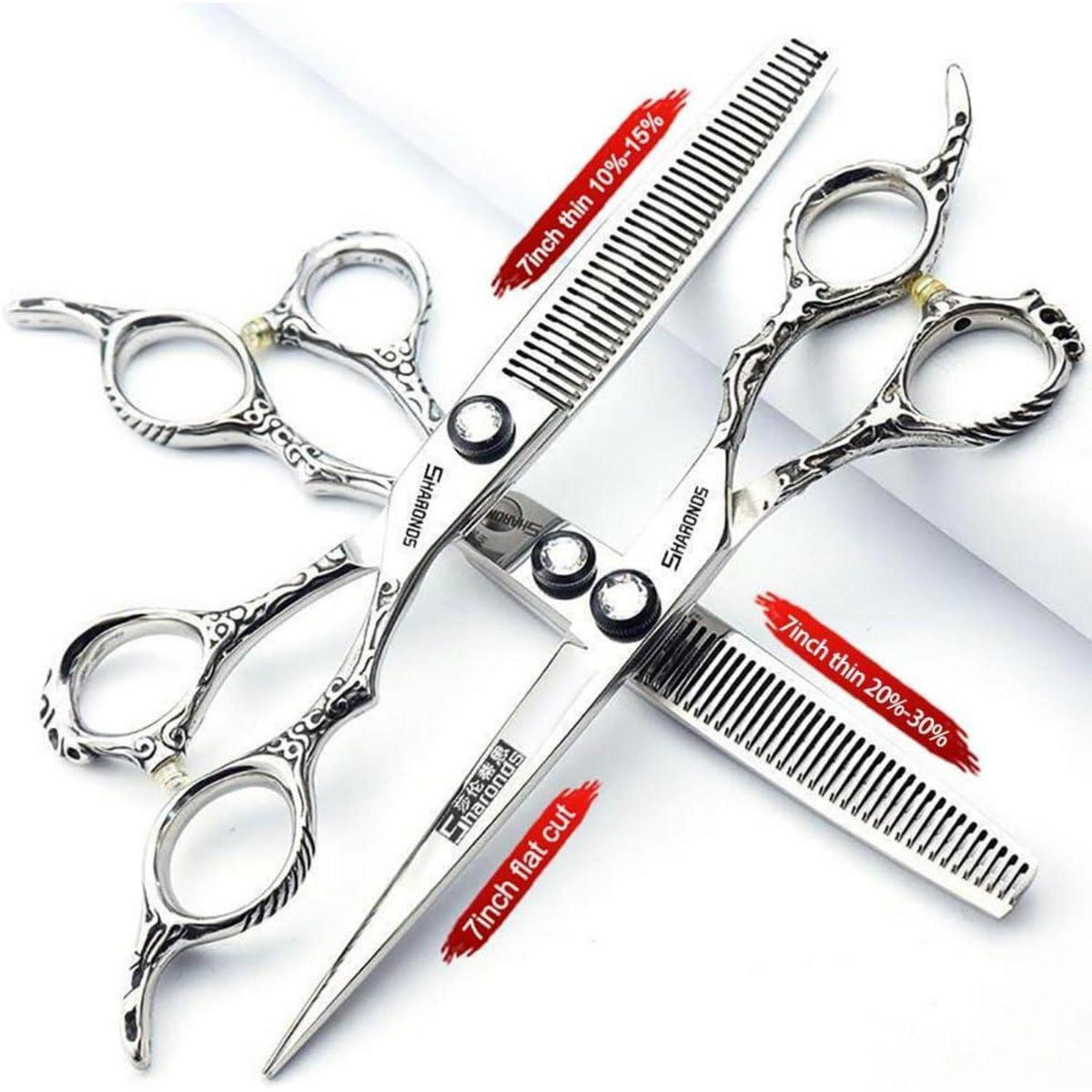 7-Zoll Edelstahl Haarschneider Profi & Familie