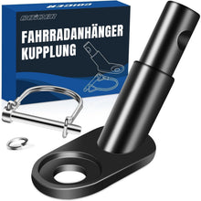 Fahrradanhänger Kupplung Adapter mit Sicherungsstift Schwarz