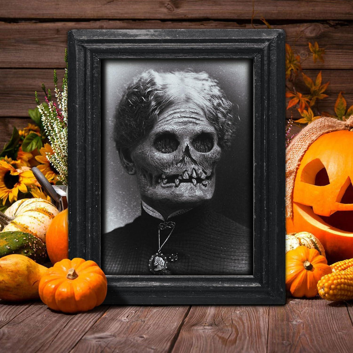 Benjia Halloween Gothic Deko Gruselige Gespenstische Horror Bilderrahmen 15 Fotos wasserdicht