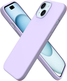 iPhone 15 Silikonhülle Flüssigsilikon Flieder 2023