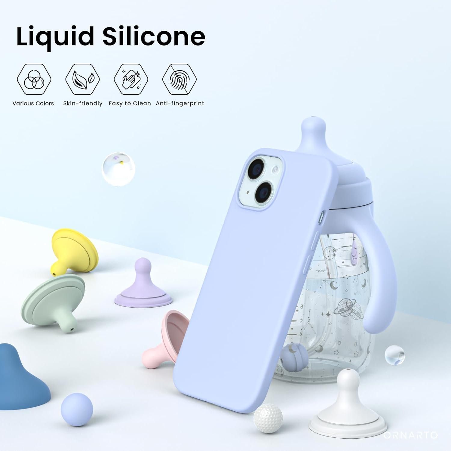 Schutzhülle für iPhone 15 Plus - Silikon - Flüssiges Material