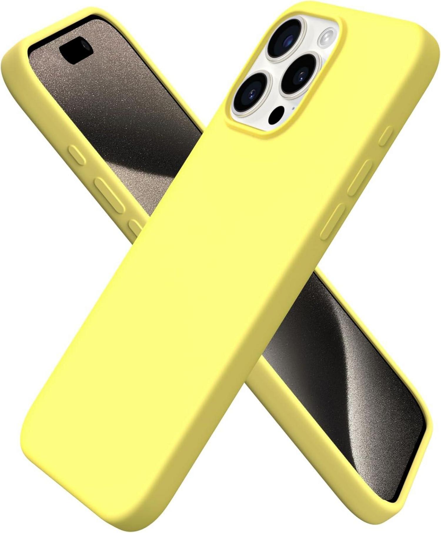 iPhone 15 Pro Silikon Hülle 6,1 Zoll - Kratzfeste stoßfeste