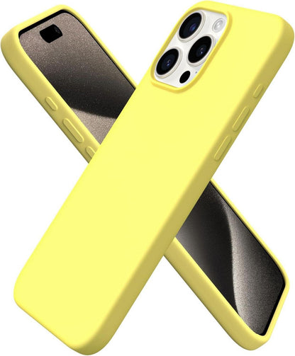 iPhone 15 Pro Silikon Hülle 6,1 Zoll - Kratzfeste stoßfeste