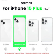 ORNARTO iPhone 15 Plus Hülle Silikon 6,7 Zoll Weiß 2023
