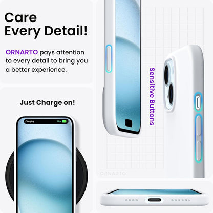 Silikon Hülle für iPhone 15 Plus 6,7 Zoll Ultra dünn