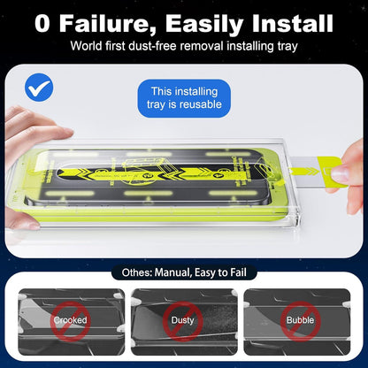 WSKEN iPhone 15 Pro Sichtschutz Panzerfolie 6.1 Zoll 2 Stück 9H HD-Klar Folie 2023 5G