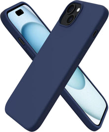 Schutzhülle für iPhone 15 Plus aus flüssigem Silikon 6,7 Zoll