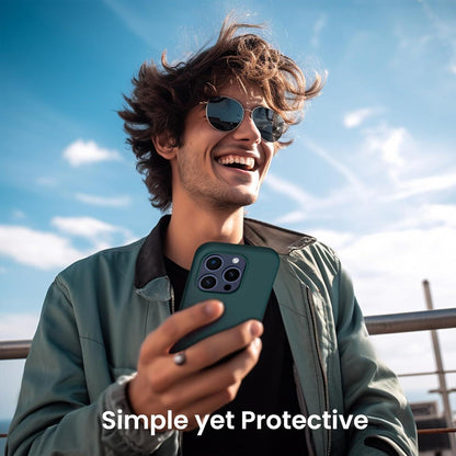 iPhone 15 Pro Hülle Silikon 6,1 Zoll Olivgrün stoßfest & kratzfest