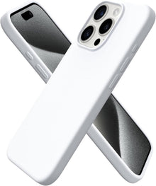 ORNARTO iPhone 15 Pro Hülle Silikon 6,1 Zoll Weiß - 2023