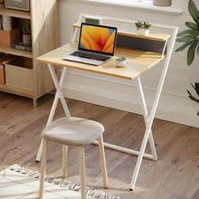 Kleiner klappbarer Schreibtisch mit Regal, 60 cm