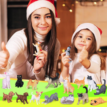 Adventskalender 2024 Bauerhof Tiere Hunde Farm 2-10 Jahre