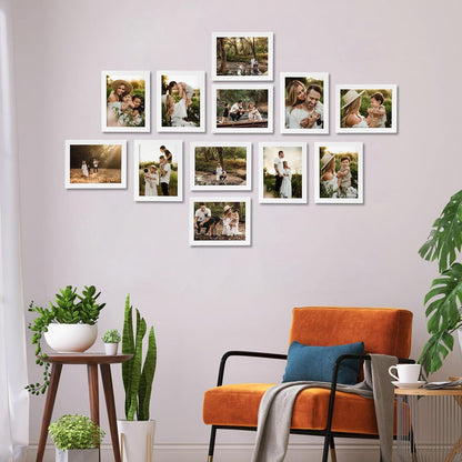 Bilderrahmen Set 15x20 cm Weiß 12er Collage Fotos Bilder Rahmen Wall Tabletop White