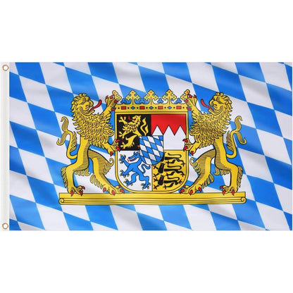 Bayern Flagge 150x90 cm – Oktoberfest Deko mit Ösen