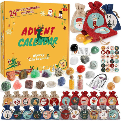 Adventskalender 2024 für Kinder Kristalle Edelsteine