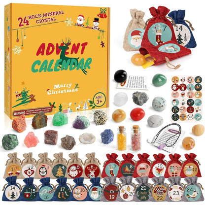 Adventskalender 2024 für Kinder Kristalle Edelsteine