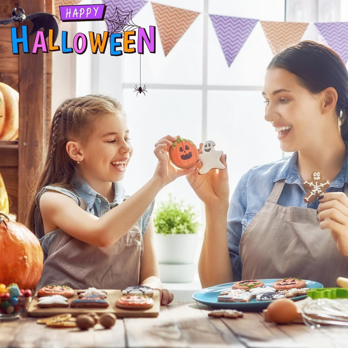 Halloween Ausstechformen Set 12 Stück Mini Edelstahl