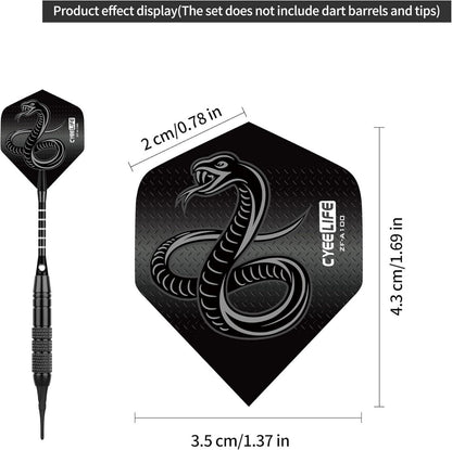 Dart Flights Set 90 Stück PET Standard Zubehör Soft Steel Tip