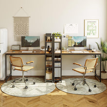 Computertisch 120 cm mit Regalen, Schreibtisch für