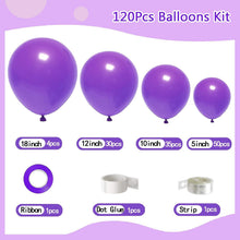 Luftballons Lila 120 Stück Geburtstag Hochzeit Deko Kit