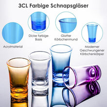 24er Set Schnapsgläser 3.5cl Shotgläser Dicke Boden Acryl