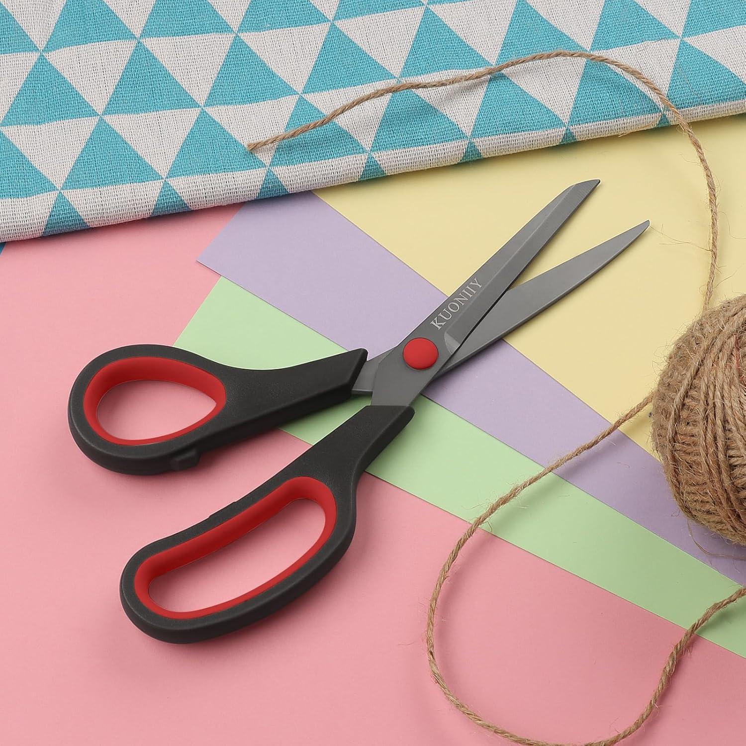 Titanbeschichtete Schneiderschere weiche Griffe 21,3cm schwarz