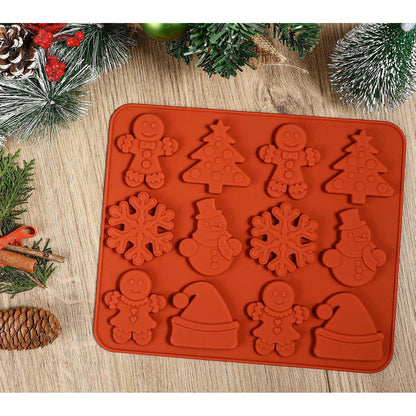 Silikon Spekulatiusform 2er Set – Weihnachten Kekse Ausstecher