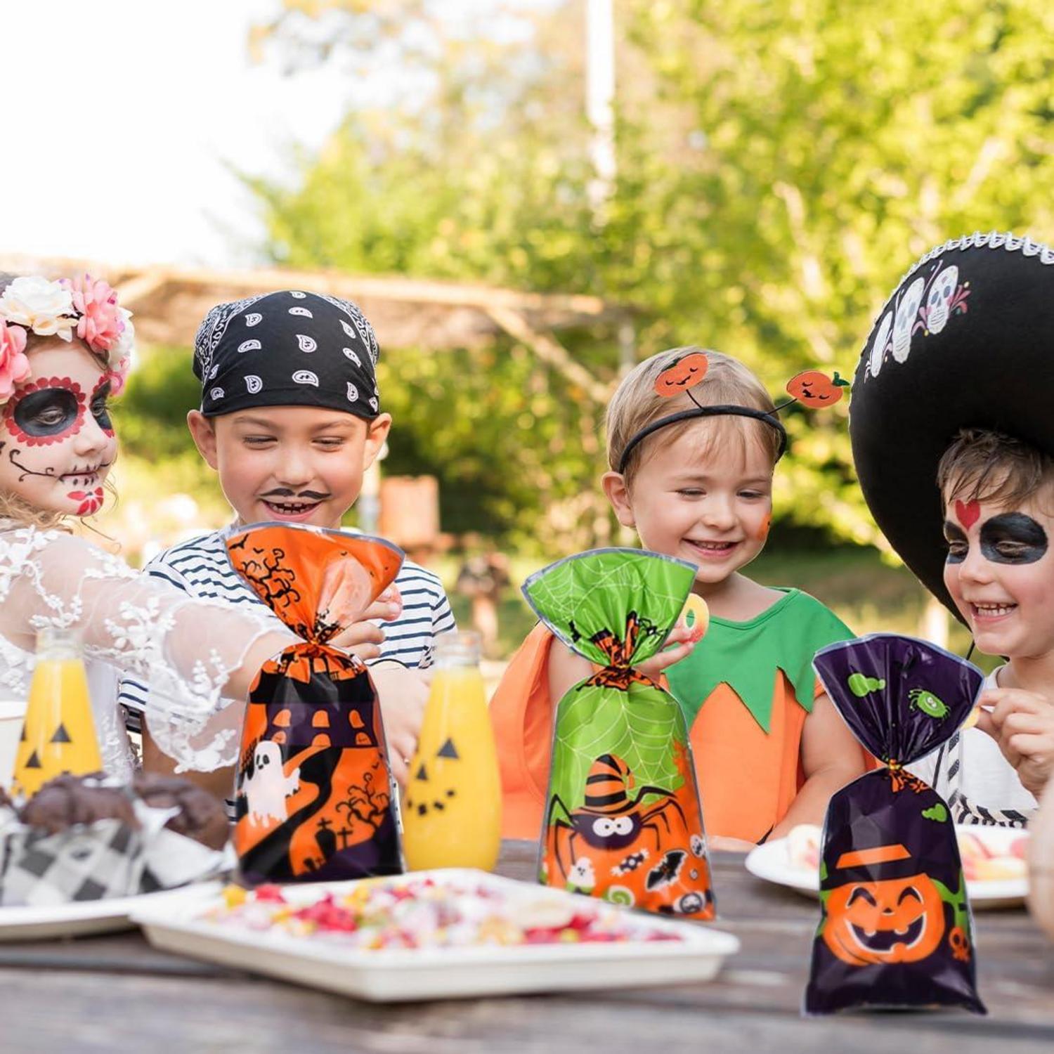 52PCS Halloween Süßigkeiten Tüten Set Tasche Goodie Bags