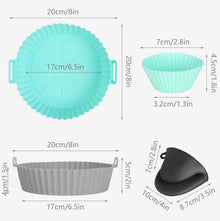Silikonform Set für Heißluftfritteuse, 8-teilig Airfryer