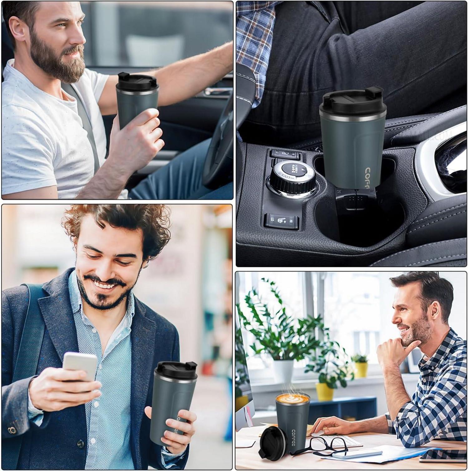 Thermobecher Edelstahl Kaffeebecher to Go Vakuumisolierter 18oz