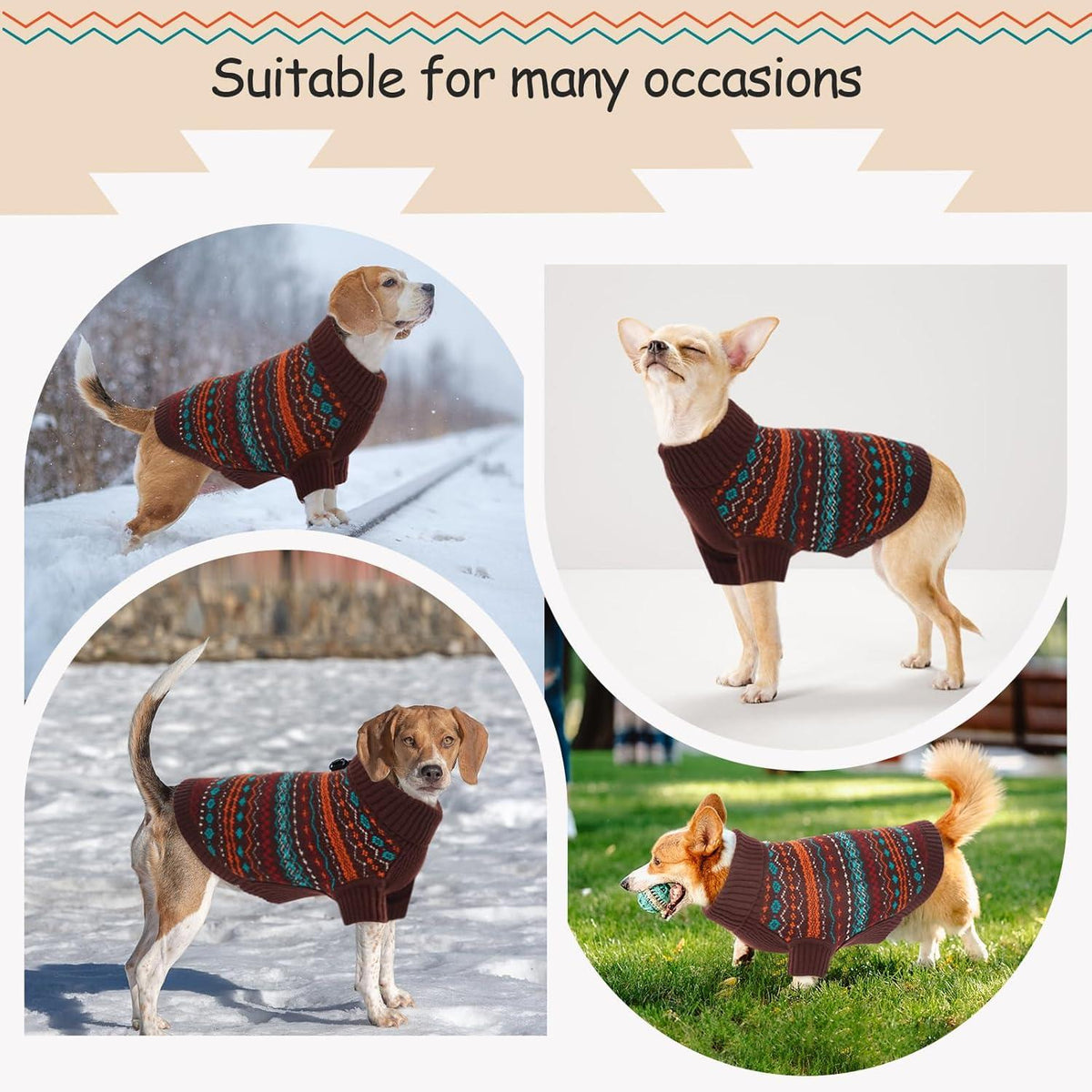 Hundepullover für kleine & mittelgroße Hunde weich warm mit Beinen XS