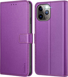 iPhone 11 Pro Handyhülle Leder Klapphülle mit Kartenfächern