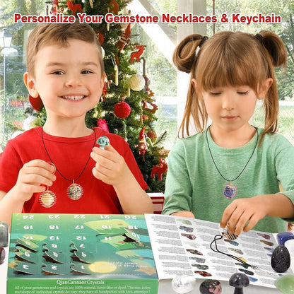 Adventskalender 2024 Kinder Kristalle Mineralien Edelsteine
