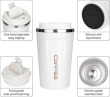 ERBO Thermobecher to go Edelstahl Kaffeetasse Auslaufsicher