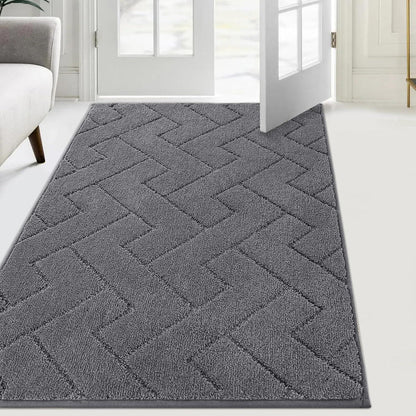 Schmutzfangmatte Innen rutschfeste Fußmatte 86x150cm Grau