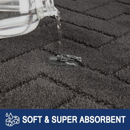 Schmutzfangmatte 60x90 cm rutschfest waschbar Sauberlaufmatte absorbierend