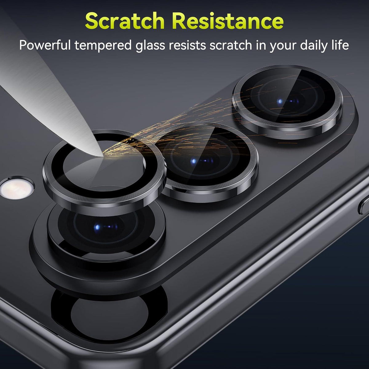 Kameraschutz Samsung Galaxy Z Fold 5 Schwarz 9H Panzerglasfolie