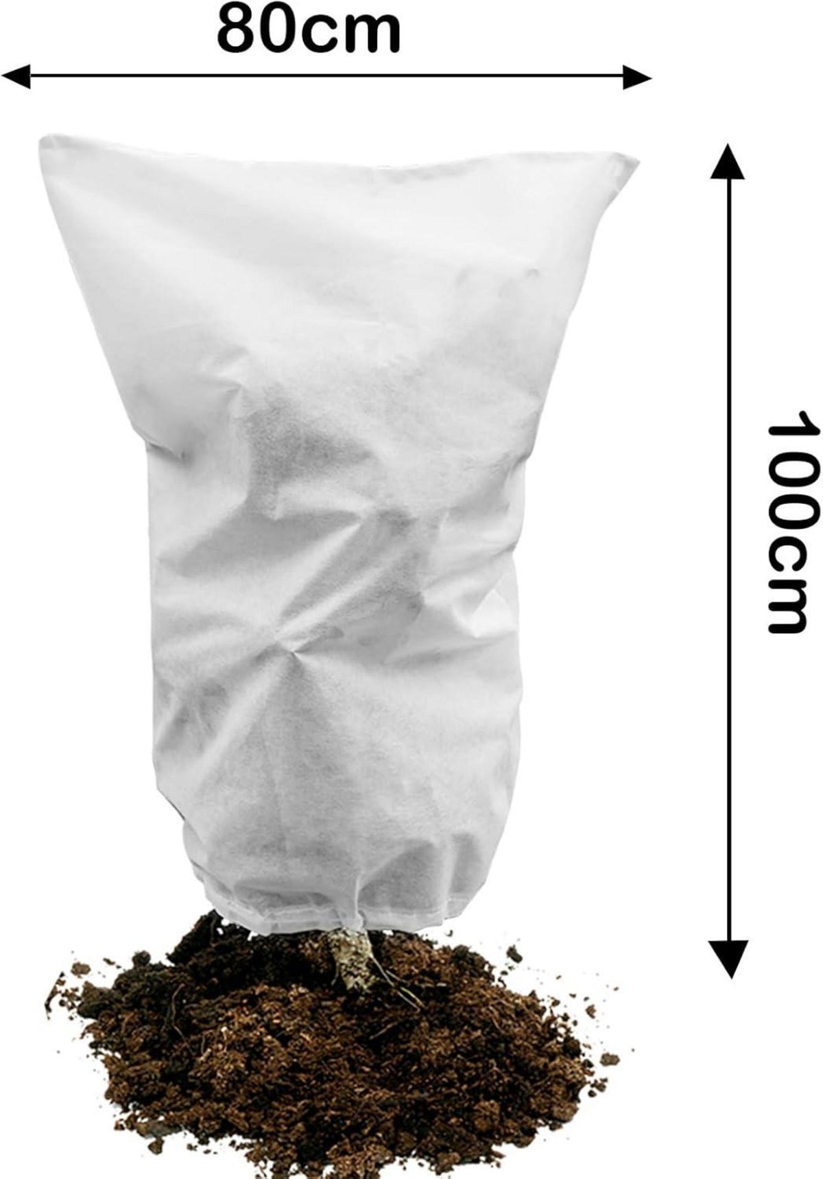 Winterschutz-Haube 4er Set 50g/m² 80x100cm Pflanzenvlies Frostschutz Kälteschutz