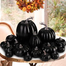 Künstliche Kürbisse Herbstdeko Set Halloween Deko Outdoor 16