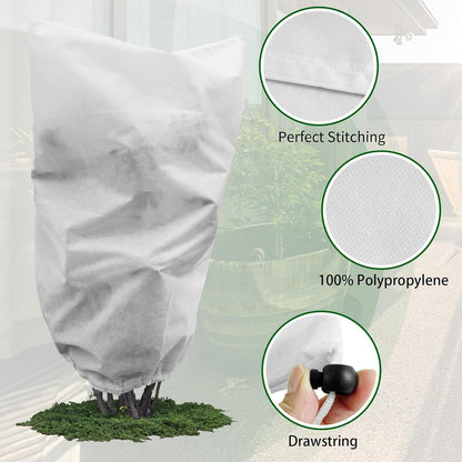 Winterschutz-Haube 4er Set 50g/m² 60x80cm für Pflanzen