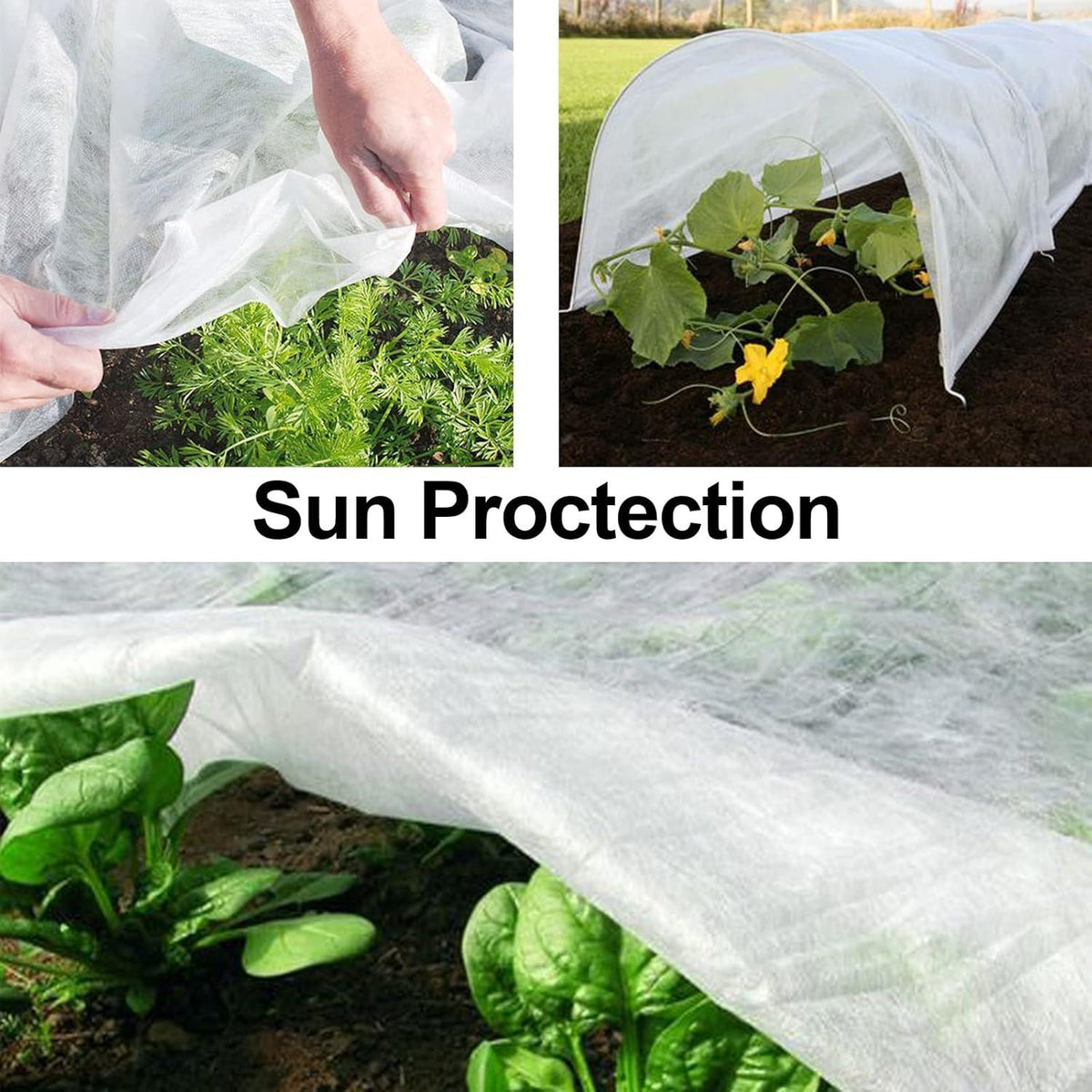 Muzhira Wintervlies 2.5m x 7.5m 30g/m² Frostschutzvlies für Pflanzen
