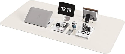 Großes Office Mousepad mit Leder, rutschfeste Unterlage 120x60cm