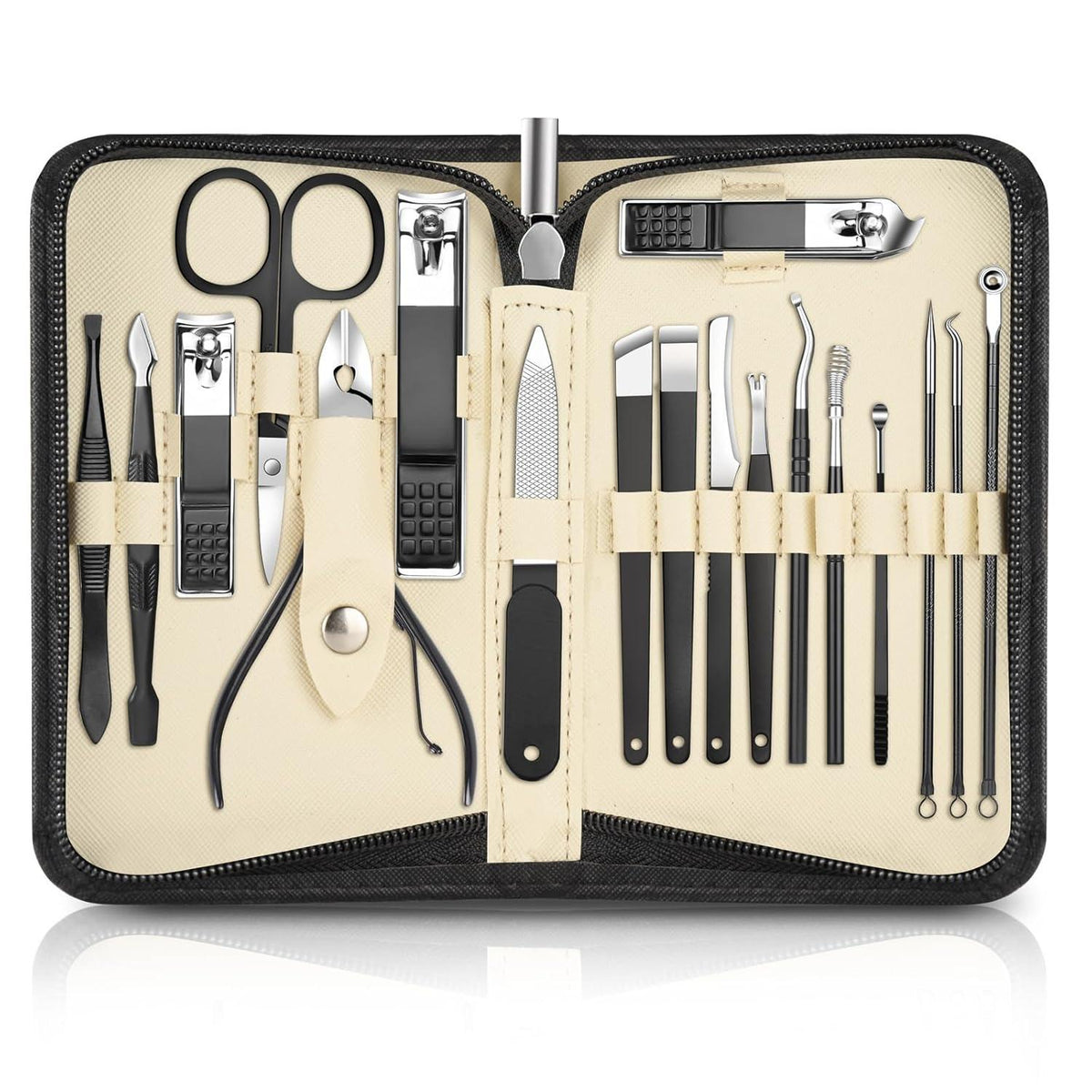 Maniküre Pediküre Set Nagelpflege Werkzeug mit Tasche