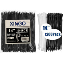 1000 Schwarz + 200 Weiß Kabelbinder – Robust & UV-Beständig