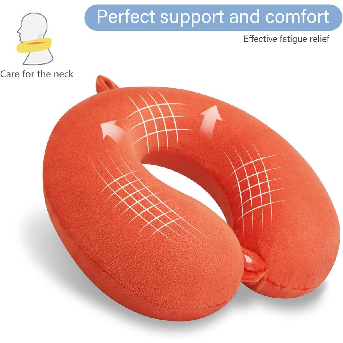 Reisenackenstütze Memory Foam – Komfortables Reisekissen für Flugzeug & Auto